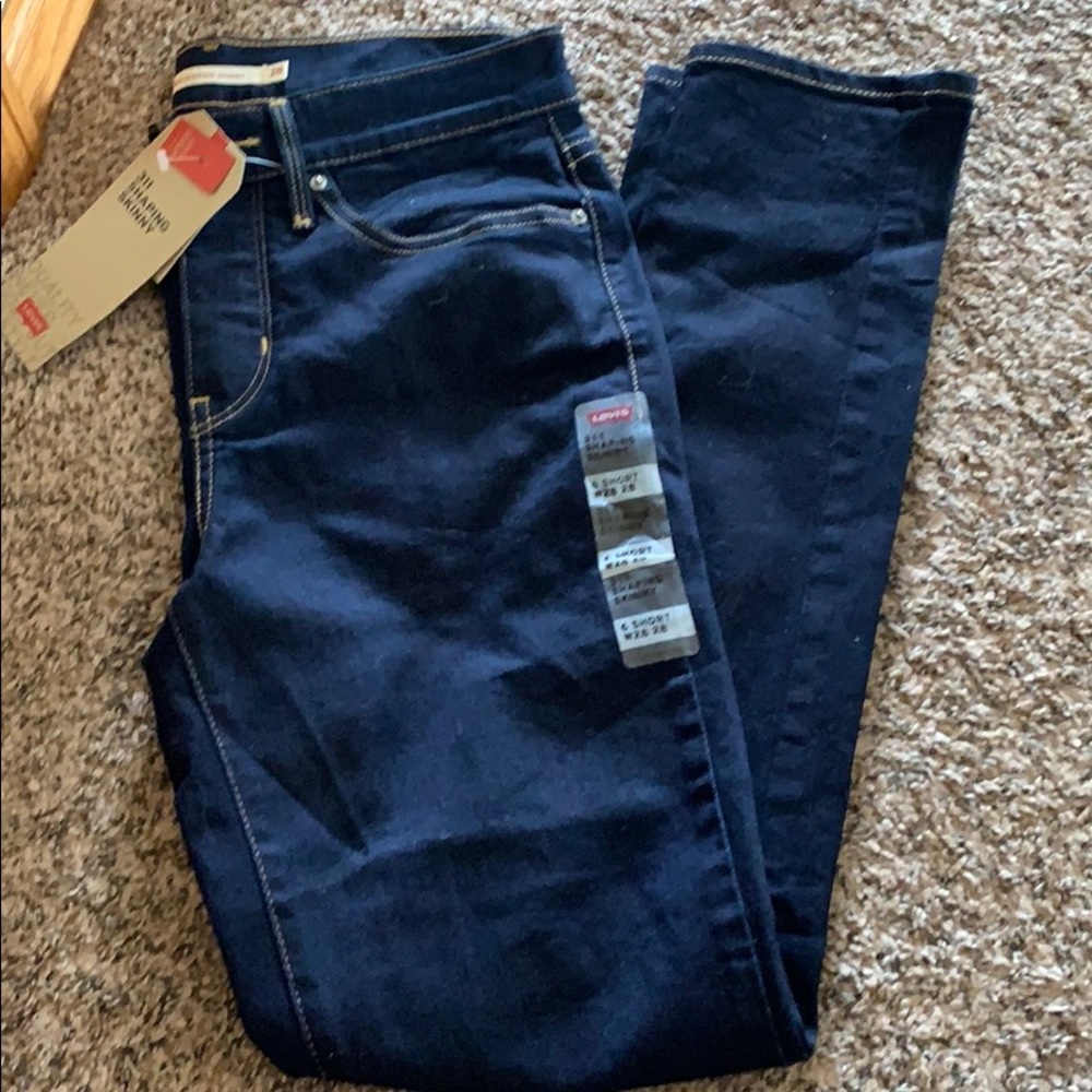 Brand new dark wash Levi jeans